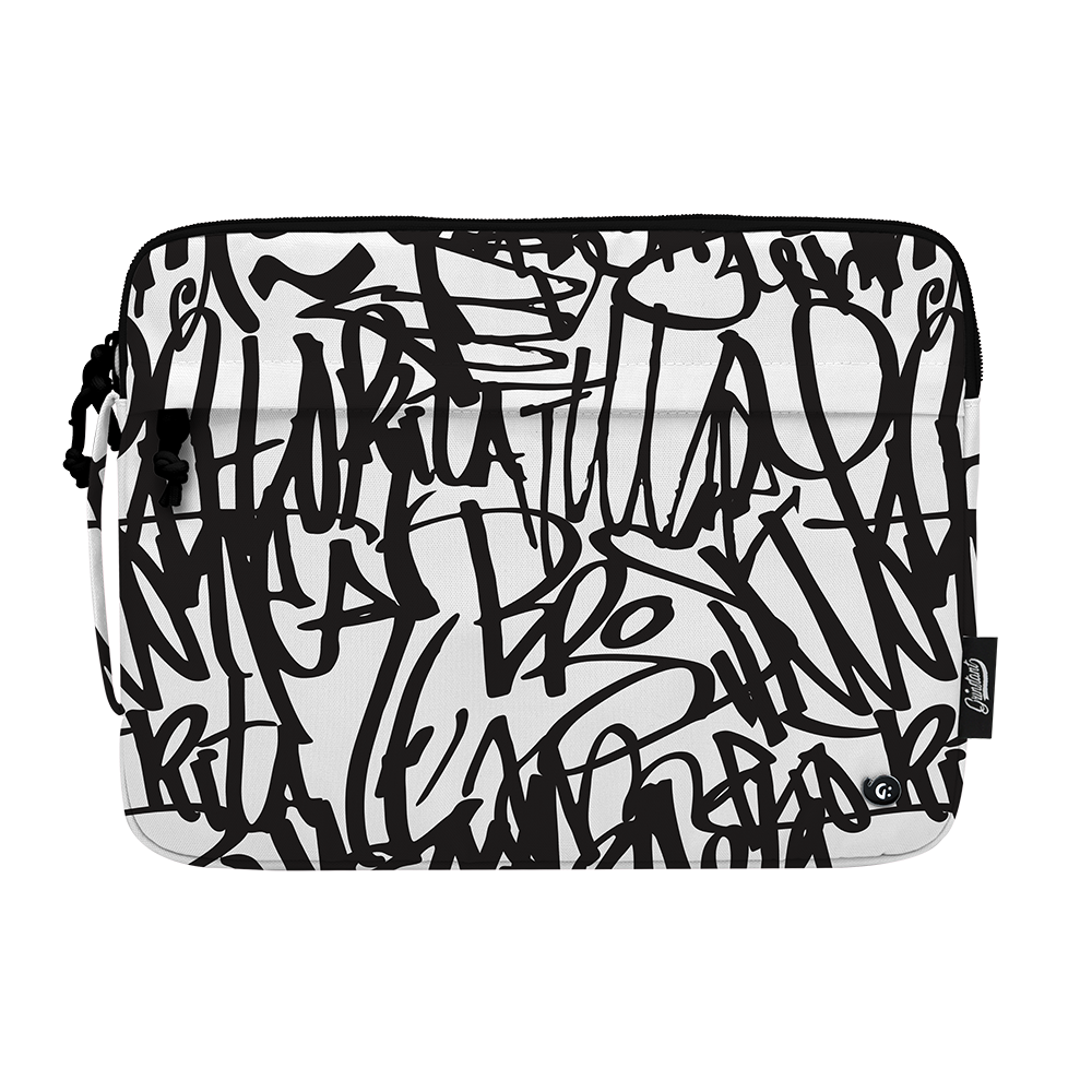 13.3” Laptop Sleeve in MONO Graffiti