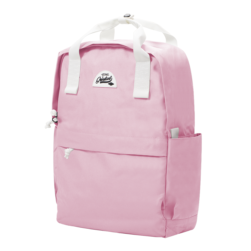 CARA 15.6” Backpack in DREAMY Baby Pink with Coin Pouch