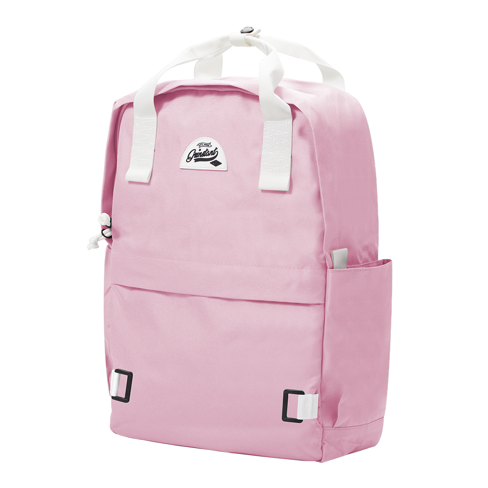 CARA 15.6” Backpack in DREAMY Baby Pink with Coin Pouch