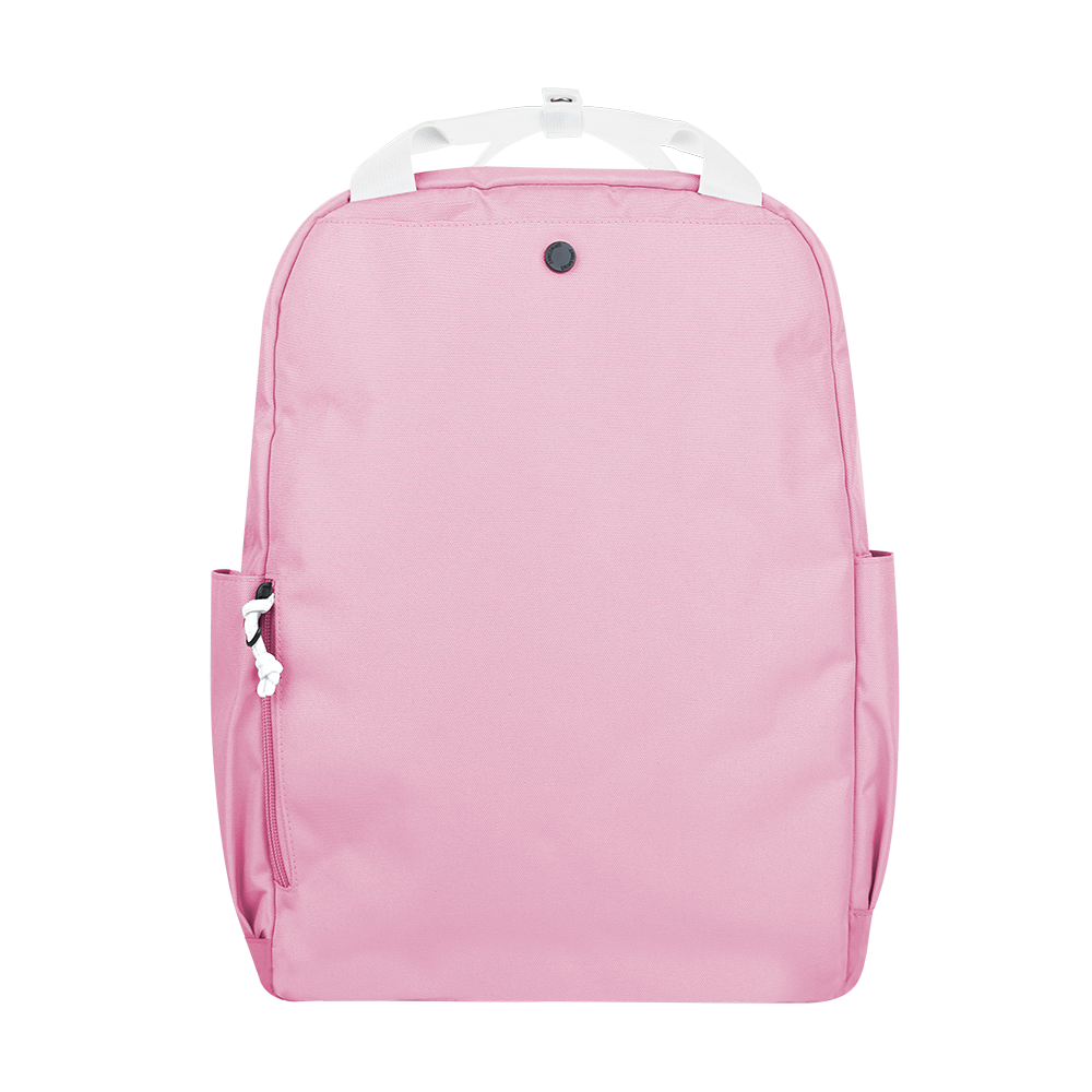CARA 15.6” Backpack in DREAMY Baby Pink with Coin Pouch