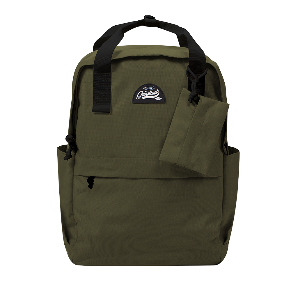 CARA 15.6” Backpack in ADVENTURE Army Green with Coin Pouch