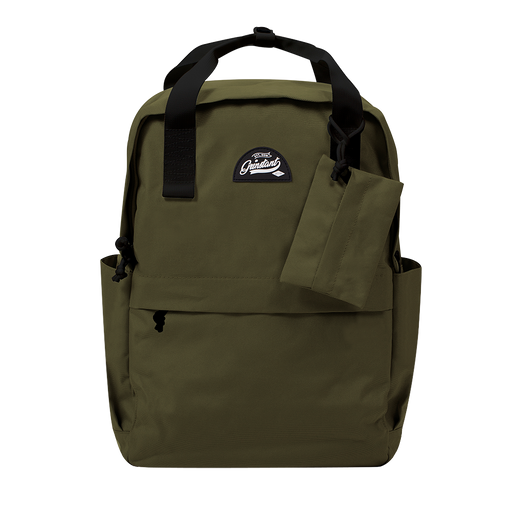 CARA 15.6” Backpack in ADVENTURE Army Green with Coin Pouch