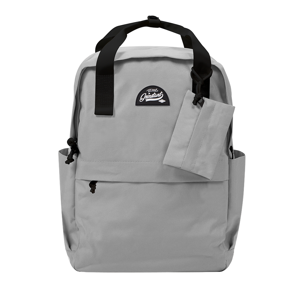 CARA 15.6” Backpack in MONO Grey with Coin Pouch