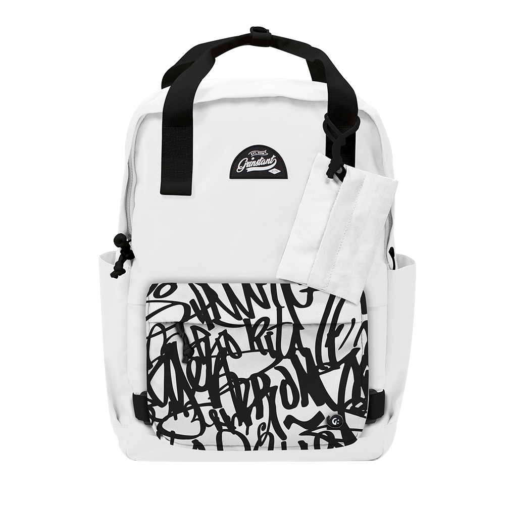CARA 15.6" BACKPACK - MONO WHITE EDITION