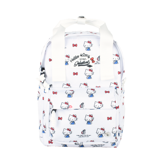 Sanrio Edition - CARA 9.7" Mini Backpack in Hello Kitty White Overprint