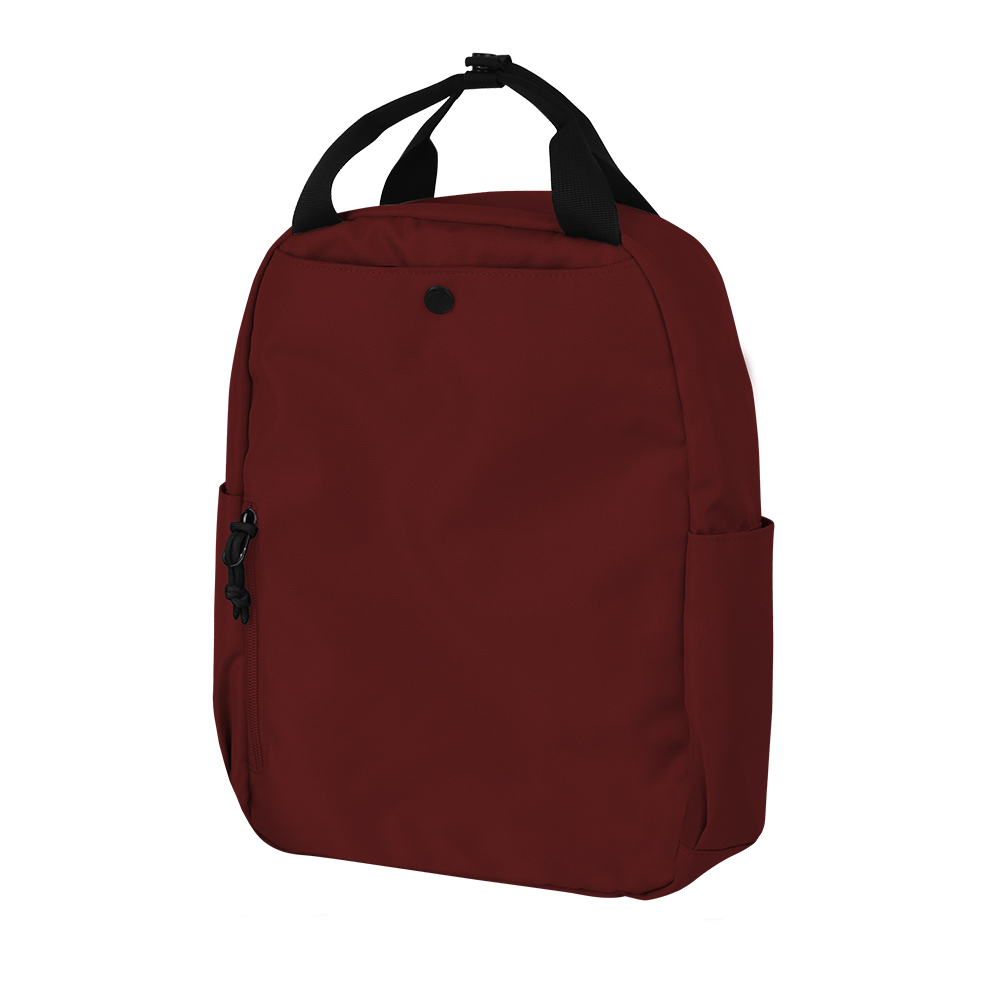 CARA 13" Backpack in ADVENTURE Dark Red with Coin Pouch
