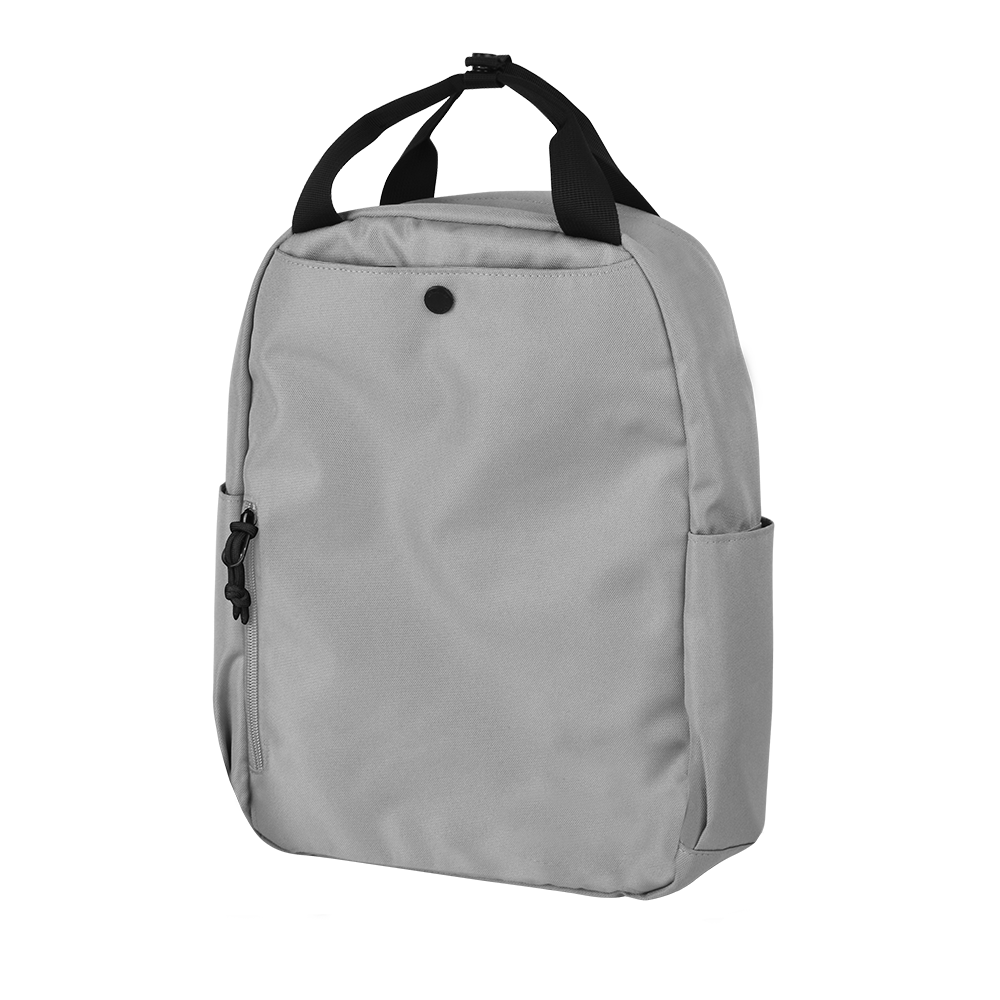 CARA 13" Backpack in MONO Grey with Coin Pouch