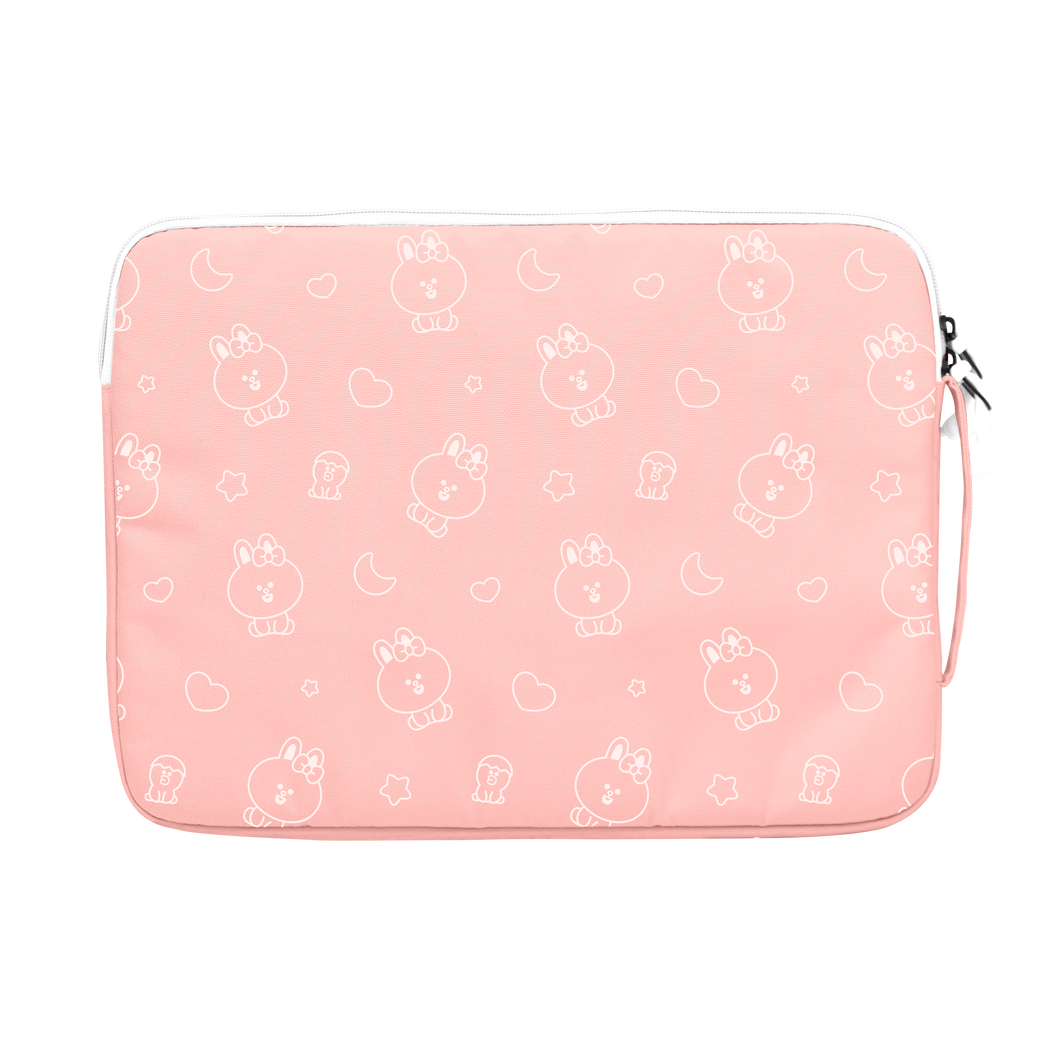 LINE FRIENDS MEETS Grinstant 13.3” Laptop Sleeve in MINI CONY Overprint