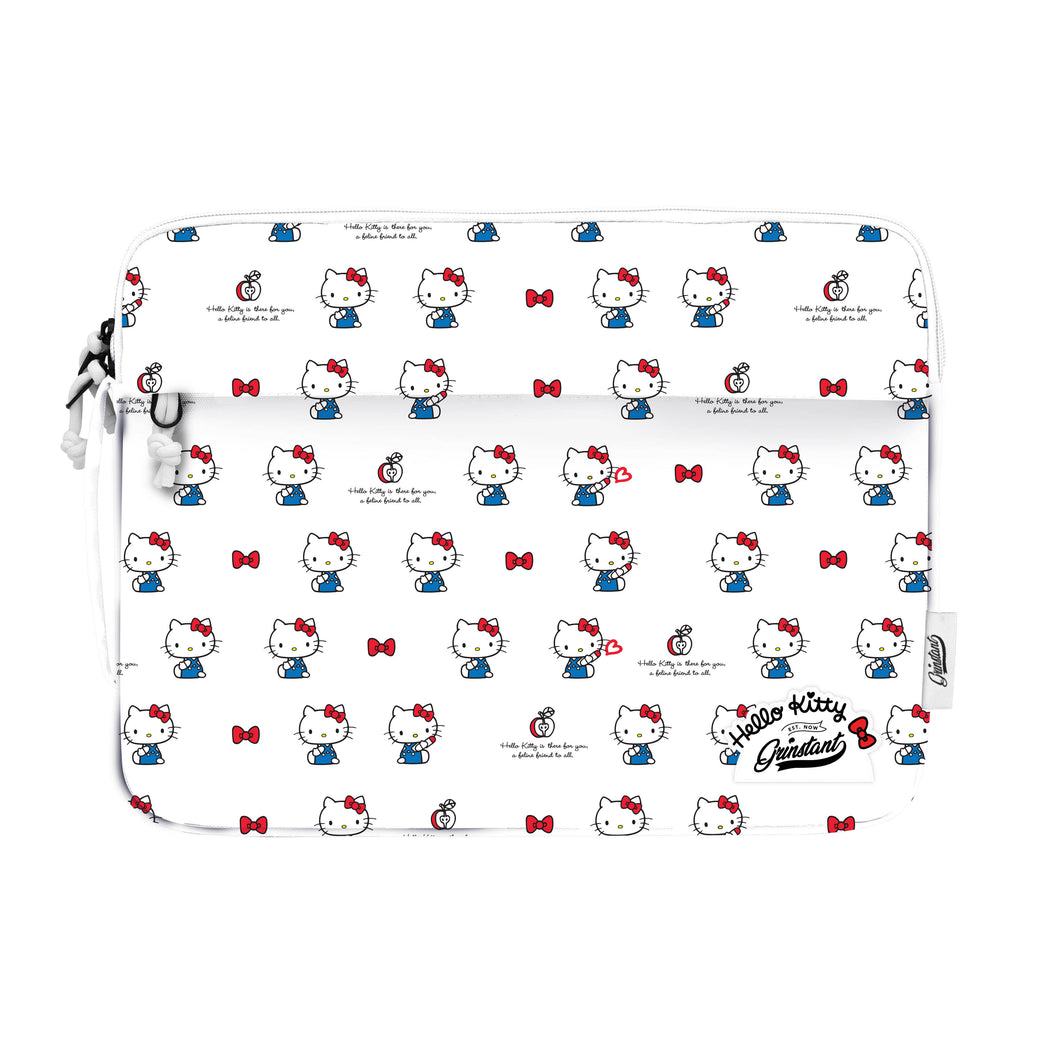 Sanrio Edition 13.3” Laptop sleeve in Hello Kitty White Overprint