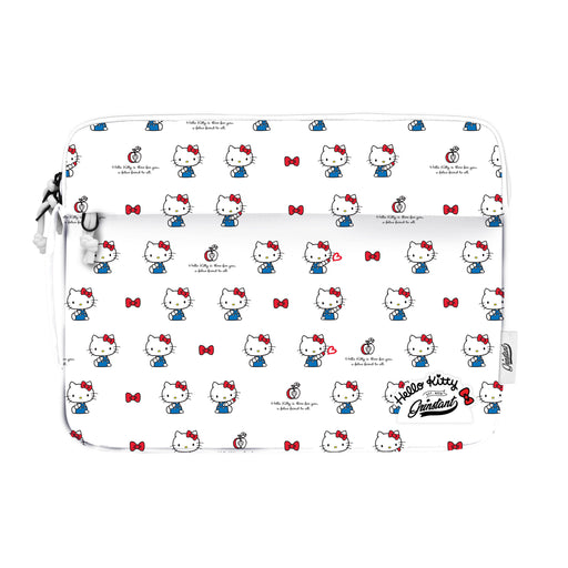 Sanrio Edition 13.3” Laptop sleeve in Hello Kitty White Overprint