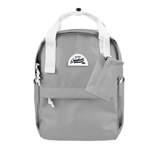 CARA 13" Backpack in DREAMY Light Grey with Coin Pouch