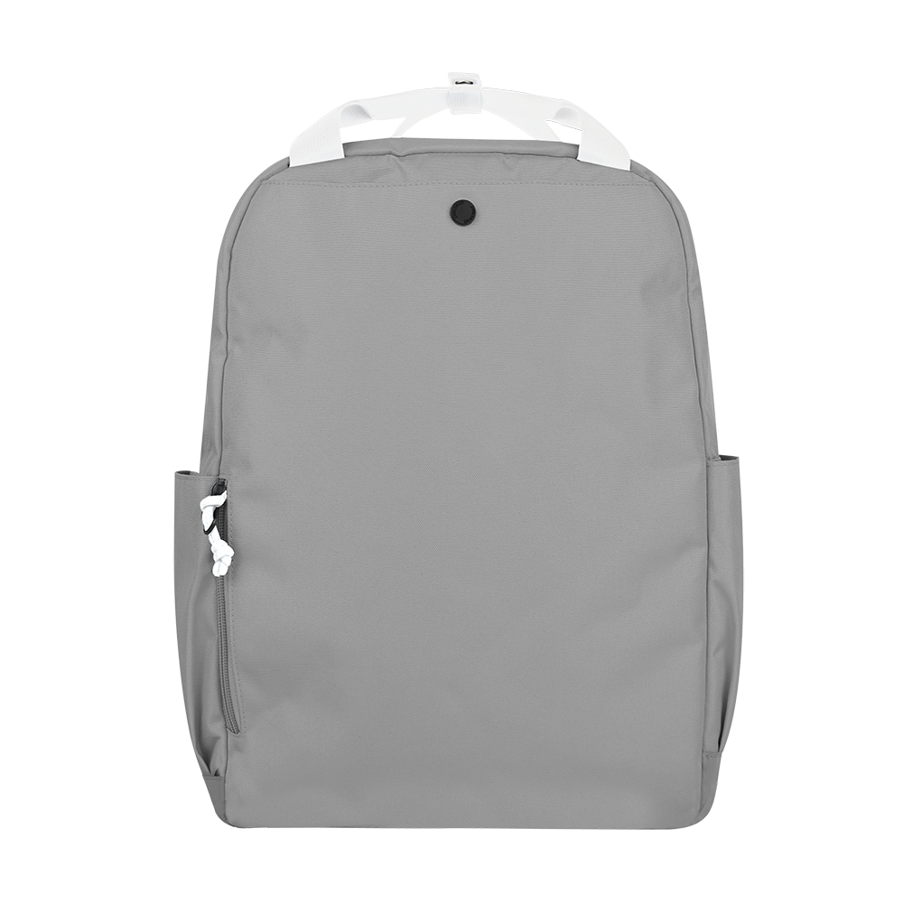 CARA 15.6” Backpack in DREAMY Light Grey with Coin Pouch
