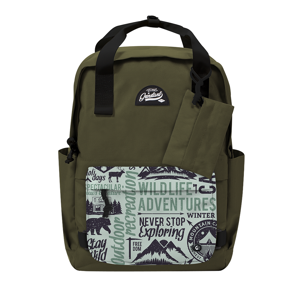 CARA 15.6" BACKPACK - ADVENTURE ARMY GREEN EDITION