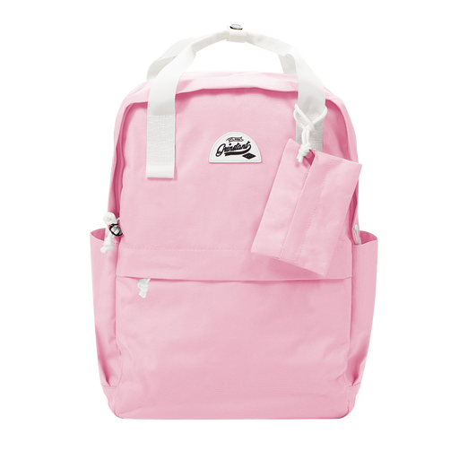 CARA 15.6” Backpack in DREAMY Baby Pink with Coin Pouch