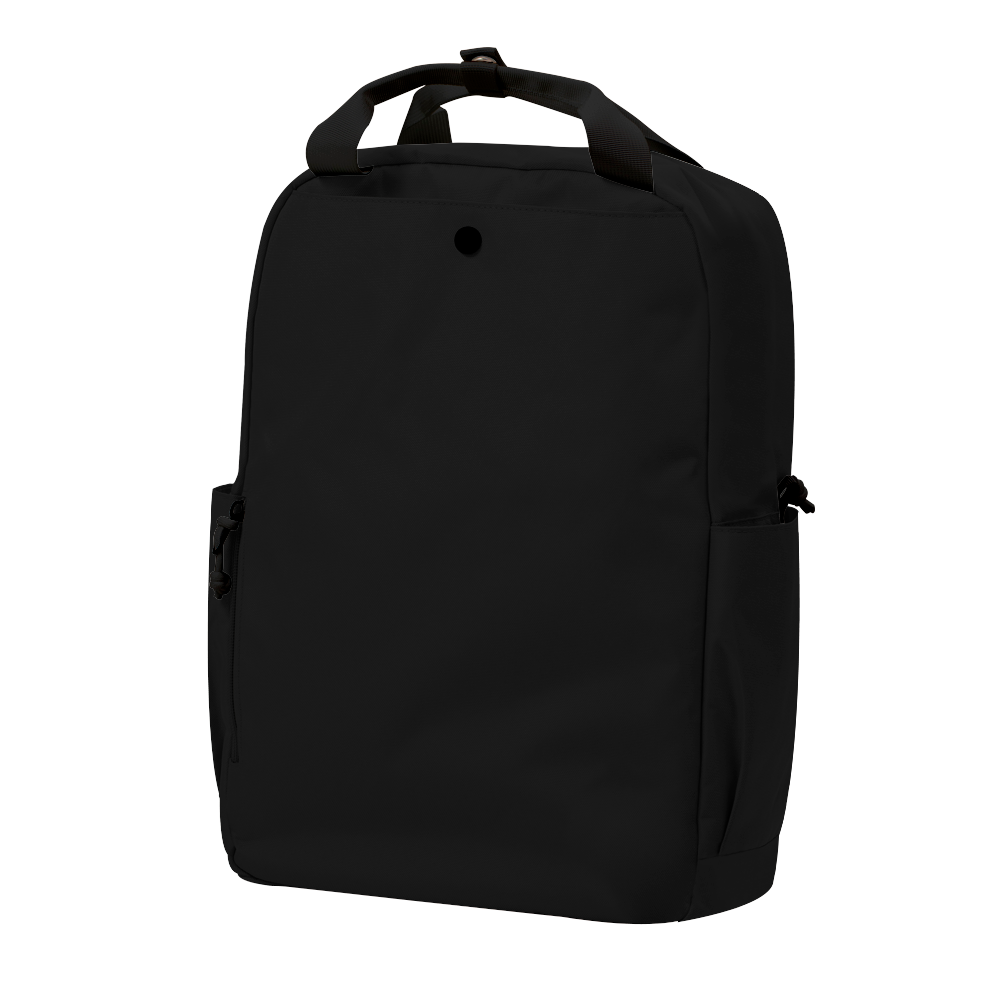 CARA 15.6” Backpack in MONO Black with Coin Pouch