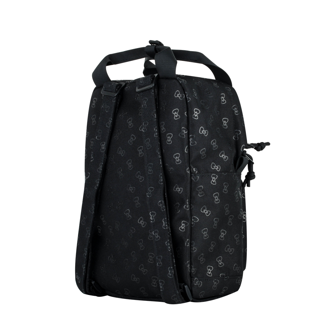 Sanrio Edition - CARA 9.7" Mini Backpack in Hello Kitty Black Overprint