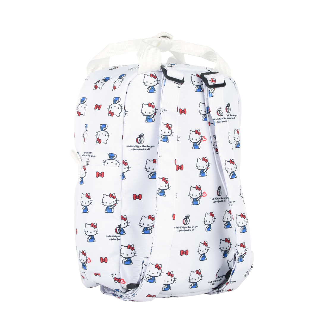 Sanrio Edition - CARA 9.7" Mini Backpack in Hello Kitty White Overprint