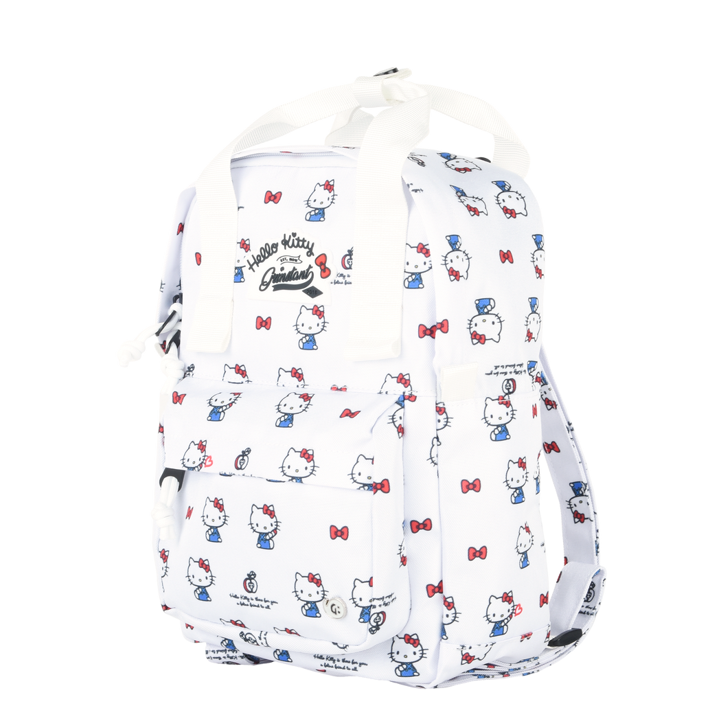 Sanrio Edition - CARA 9.7" Mini Backpack in Hello Kitty White Overprint