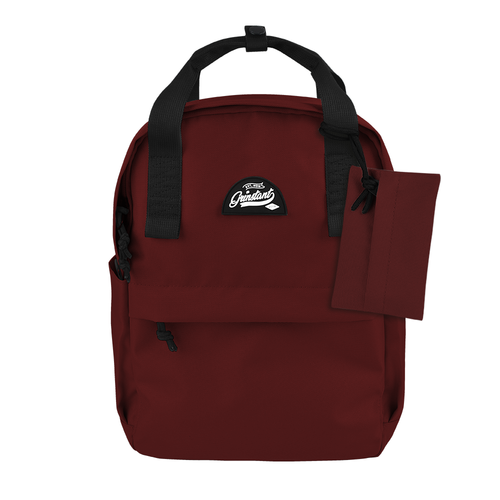 CARA 13" Backpack in ADVENTURE Dark Red with Coin Pouch