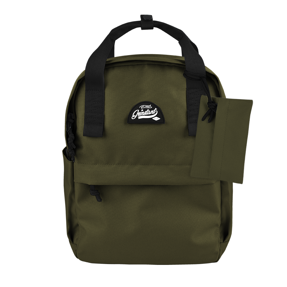 CARA 13" Backpack in ADVENTURE Army Green with Coin Pouch
